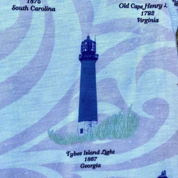 Like New Lighthouses of the Southeast Artisans Apparel Shirt Size M - Picture 6 of 9